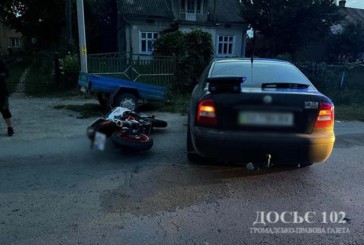У аварії на Тернопільщині травмувався неповнолітній мотоцикліст