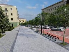 У Тернополі триває реалізація другої черги проєкту створення безбар’єрного маршруту на вул. Грушевського із заміною аварійних дерев