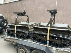 Сергій Надал передав для морських піхотинців два роботизовані комплекси «Мураха»