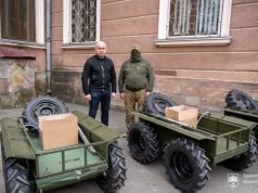 Сергій Надал передав військовим три безпілотних наземних роботизованих комплекси «Тарган 200»