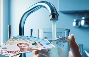 З 1 липня в Тернополі встановлено нові тарифи на воду для населення: водопостачання – 38,46 грн, водовідведення – 34,32 грн за кубометр