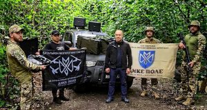 Сергій Надал передав техніку бійцям 128-ї окремої важкої механізованої бригади «Дике поле»