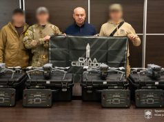 Сергій Надал передав військовим чотири квадрокоптери Autel MAX 4T