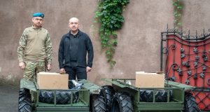 Сергій Надал передав українським військовим безпілотні наземні роботизовані комплекси «ТАРГАН 200»